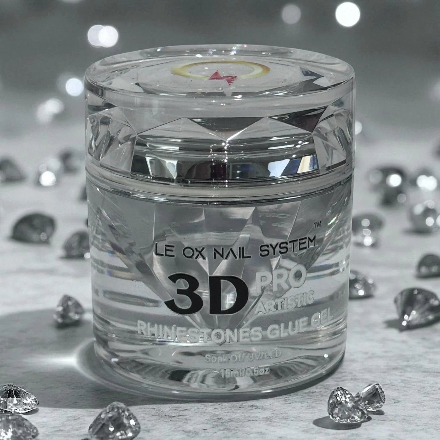 3D Pro Artistic Gel Glue- For Chrome Design- Rhinestones Application- LIMITED DEAL-FREE GIFT 1 BOTTLE GEL GLUE