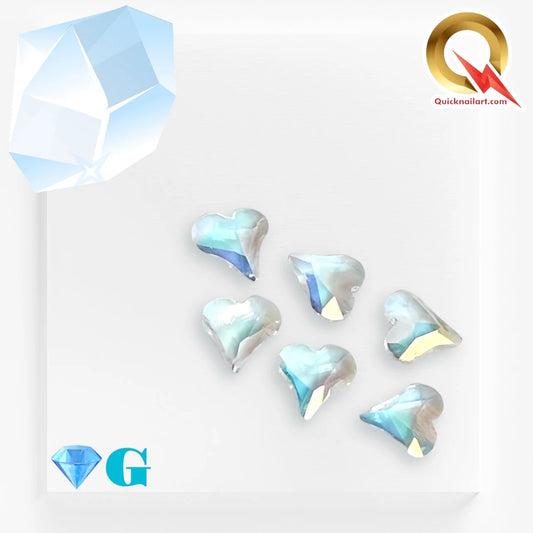 3D Aqua Crystals Gemstones