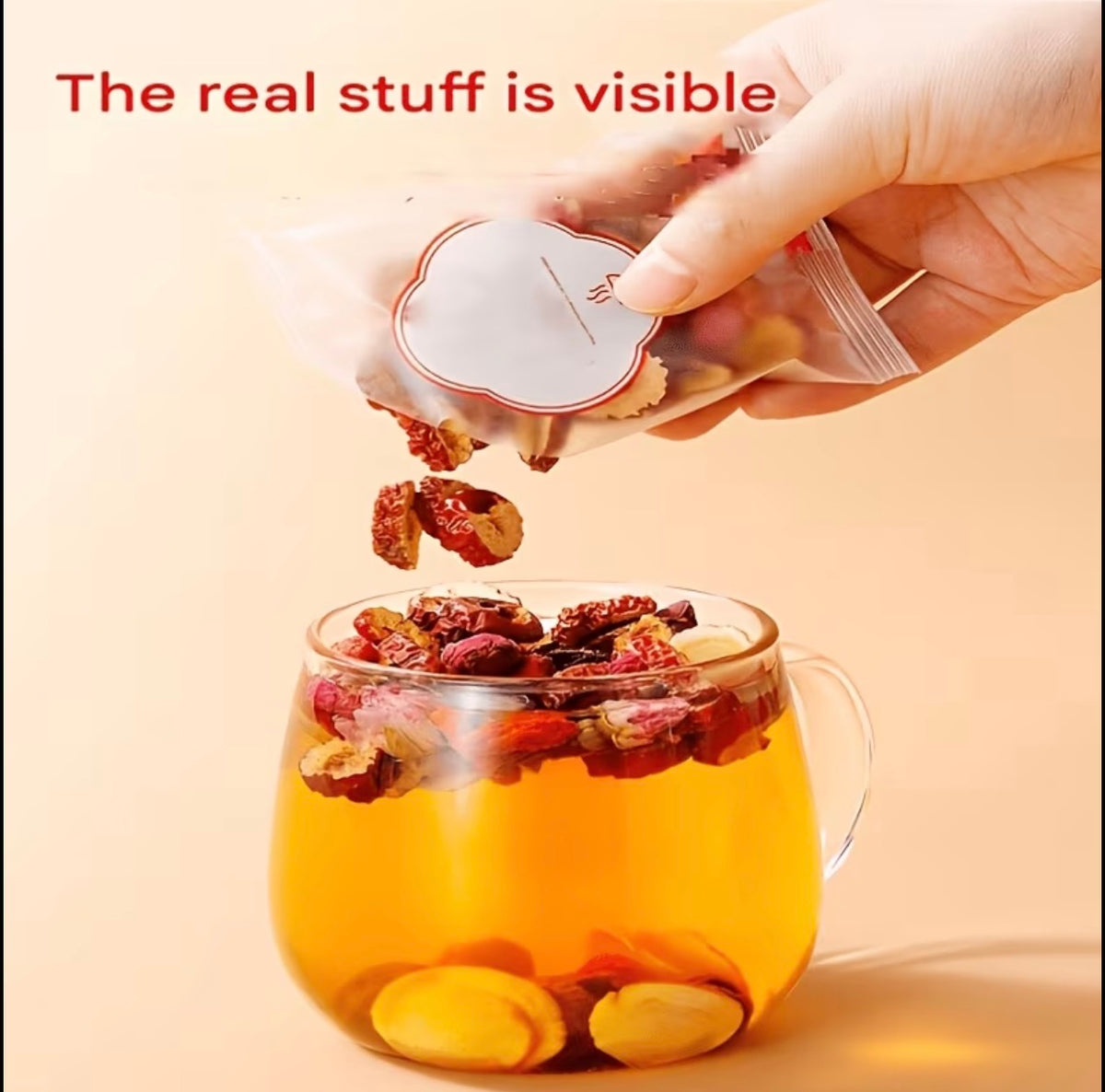 Herbal Red Date Tea - 1 Set 10 Bags- Healthy Tea For Daily Drink