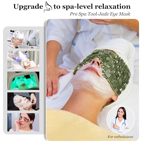 JADE Mask-Large Facial Cooling Mask with 100% Real Jade for Hot & Cold Therapy