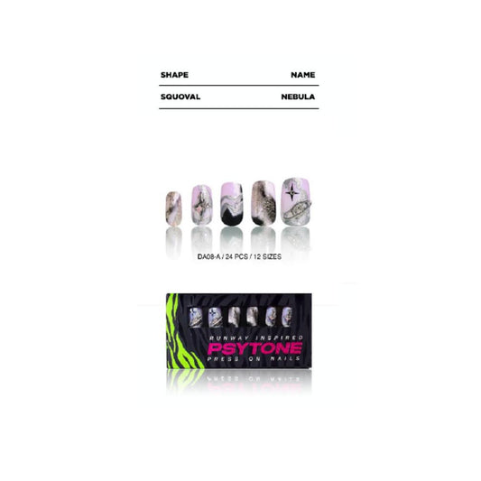 Nebula-196 Psytone press-on nail set