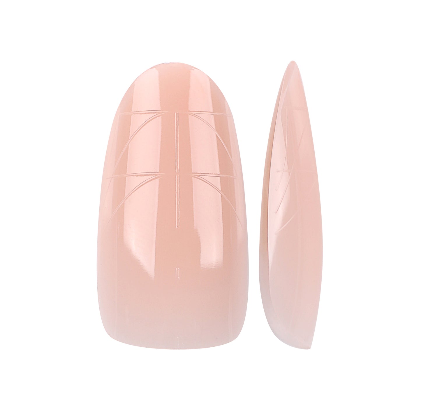 PRO QX TIPS- MEDIUM OVAL-BALLET BLUSH-750 PCS- HALF MATTE- 15 SIZES - PRO GUIDE LINES- BUY 3 FREE 1 Copy