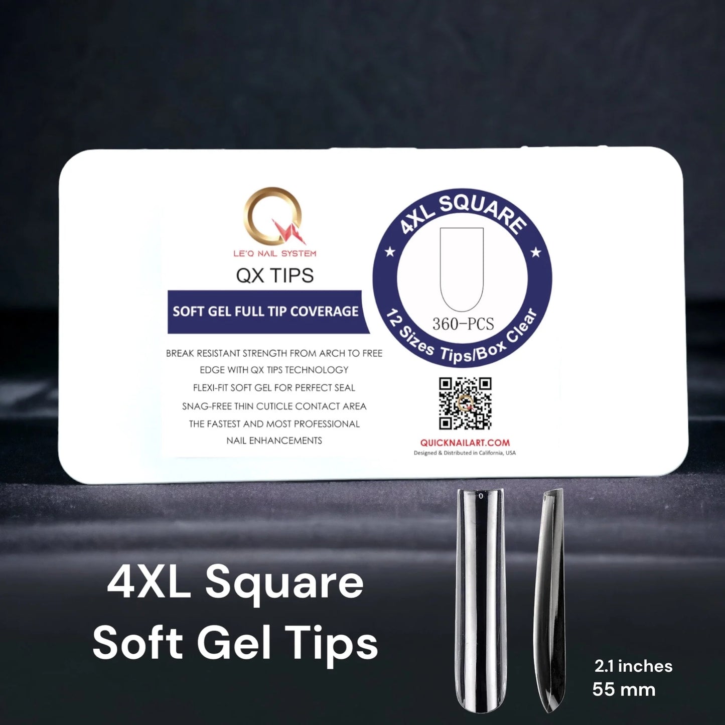 SALE-4XL Square Soft gel Tips- BUY 2 FREE 1