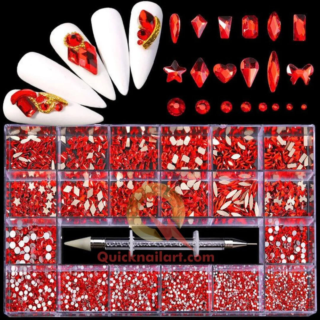 Rhinestones Box 2500pcs FREE STONE PICKER. BUY 1 BOX Get a FREE DIAMOND GLUE.