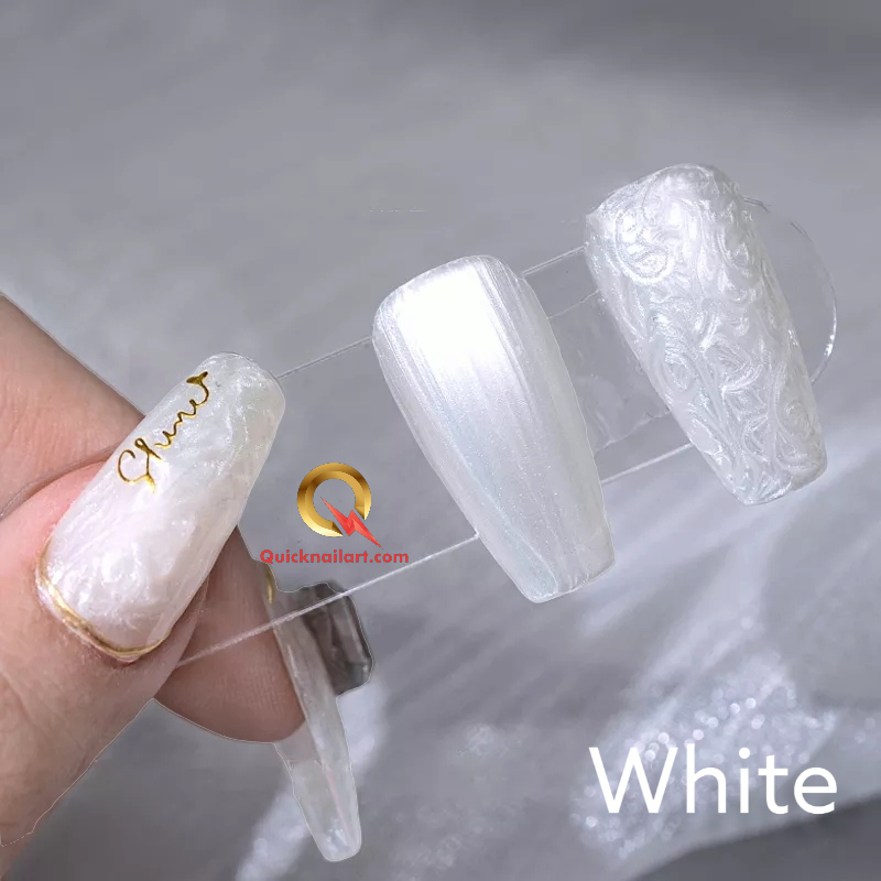 Pearl Gel Set 12 Colors/ Easy Pearl Gel Effect 2 ways- Free Sample Board
