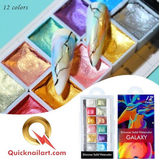 Watercolor Shimmer Galaxy 12 Colors