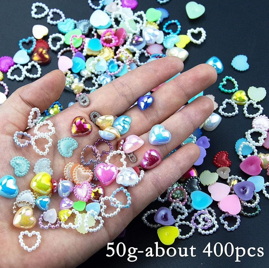 Valentine 3d charm mix 400 pcs