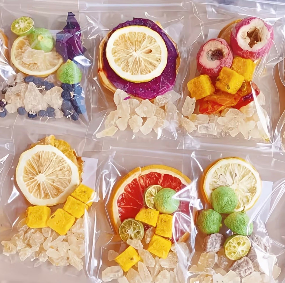 Fruit Tea- Mix Fruit Tea In A Set- Hot or Cold Brew- 1 Bag 10 Sets- Healthy Tea For Daily Drink