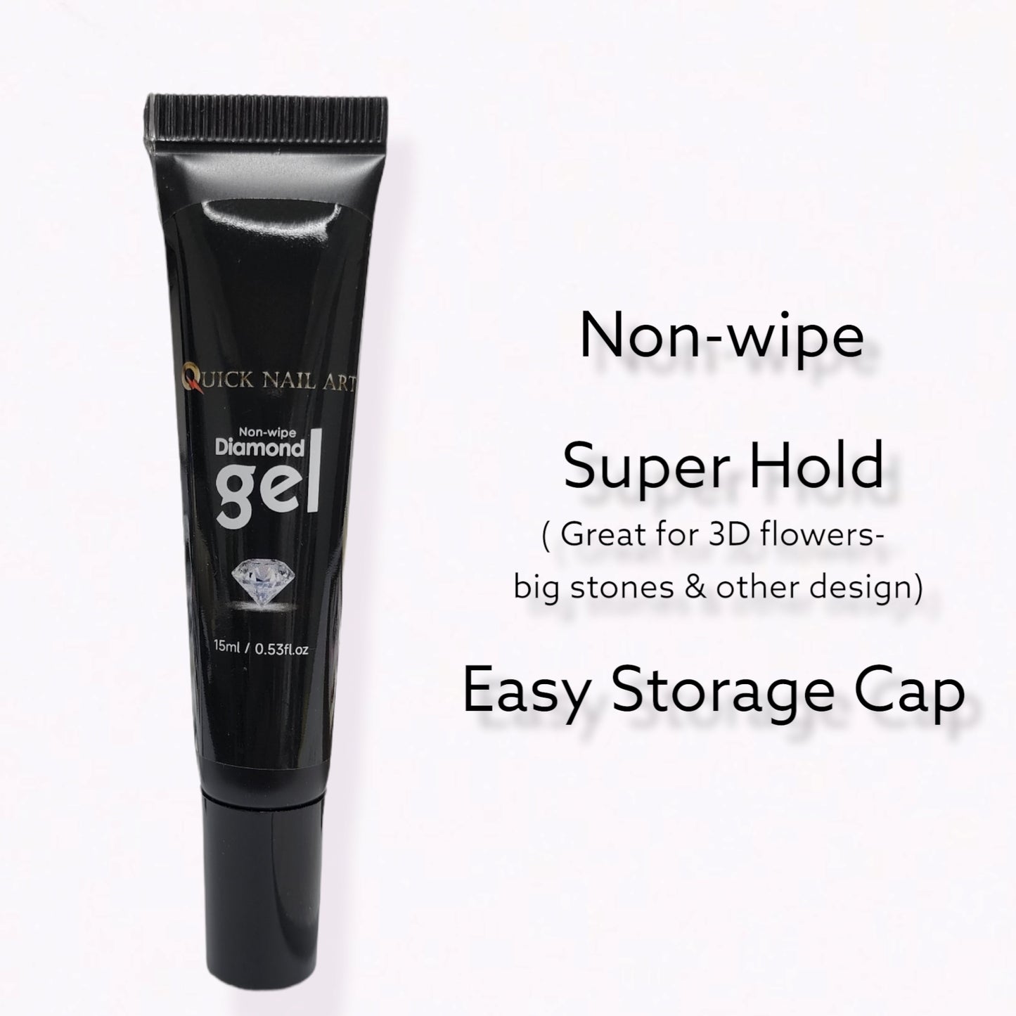 Diamond Gel Glue -Tube 15ml- Extra Hold for Big Rhinestones & 3D flowers. BUY 5 free 1
