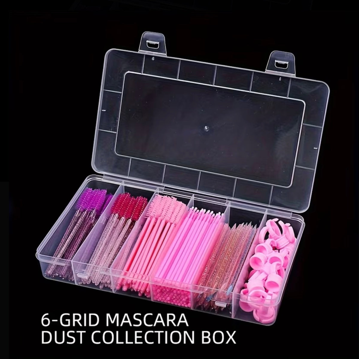 Eyelash Tools Storage Box 6 Grids