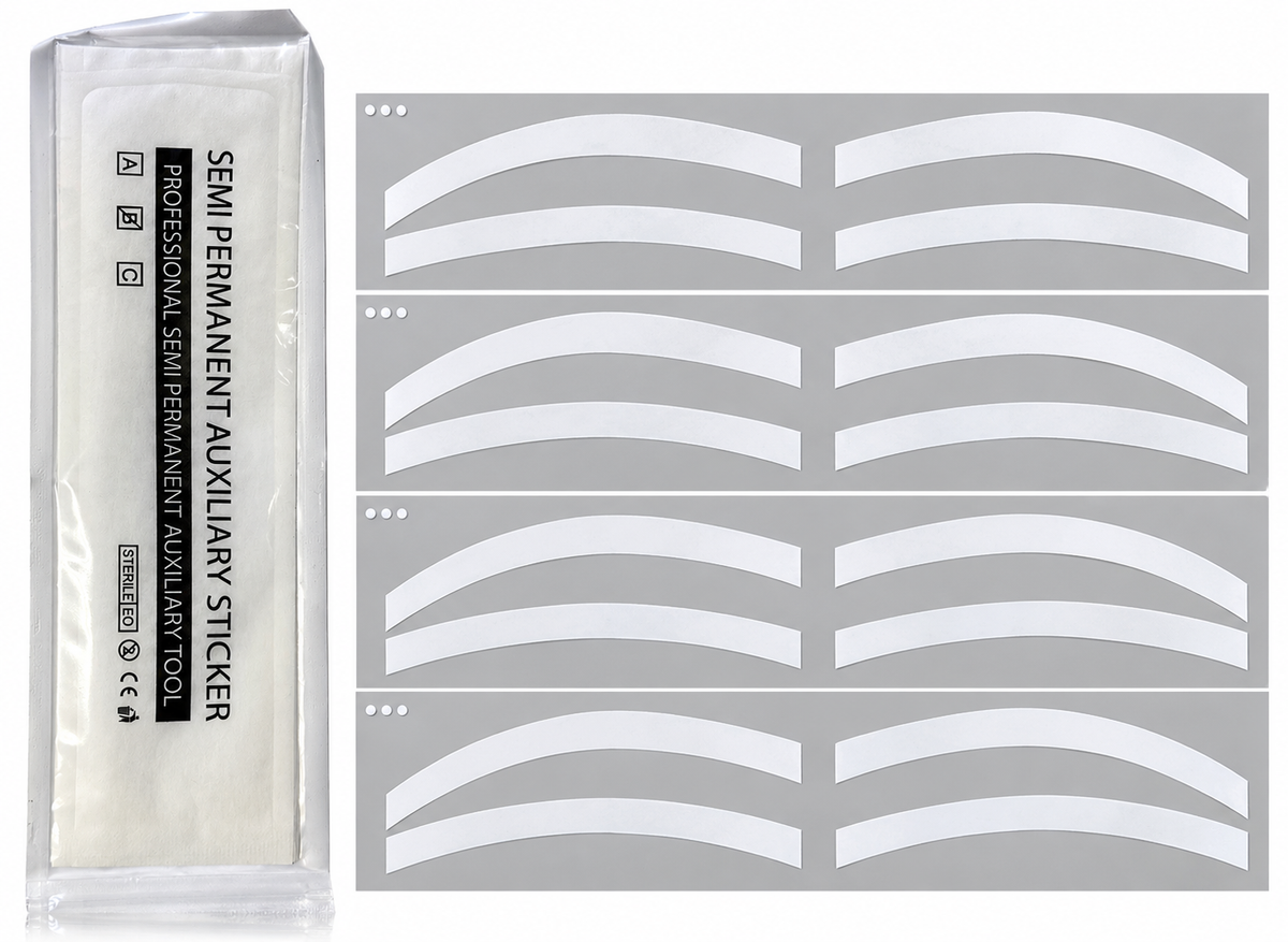 Silicone Brow Stencil – Style B & C | 6 Pieces per Bag | Buy 10 Get 5 Free