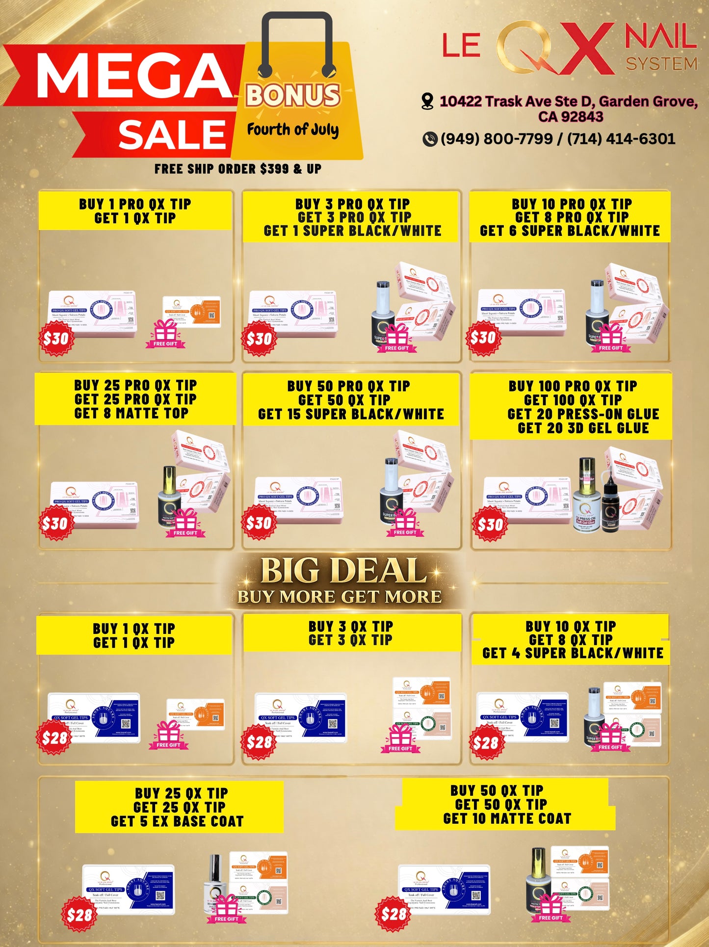 JULY 4TH DEAL - NAIL TIP