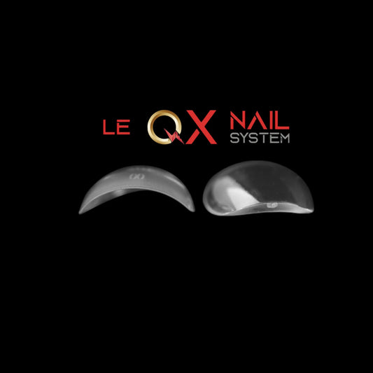 QX SOFT GEL TIPS - MEDIUM OVAL - CLEAR - Full Coverage/ Prefile . Buy 3 FREE 1