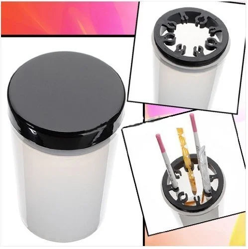 Nail Art Brush Cleaner Cup With Holder