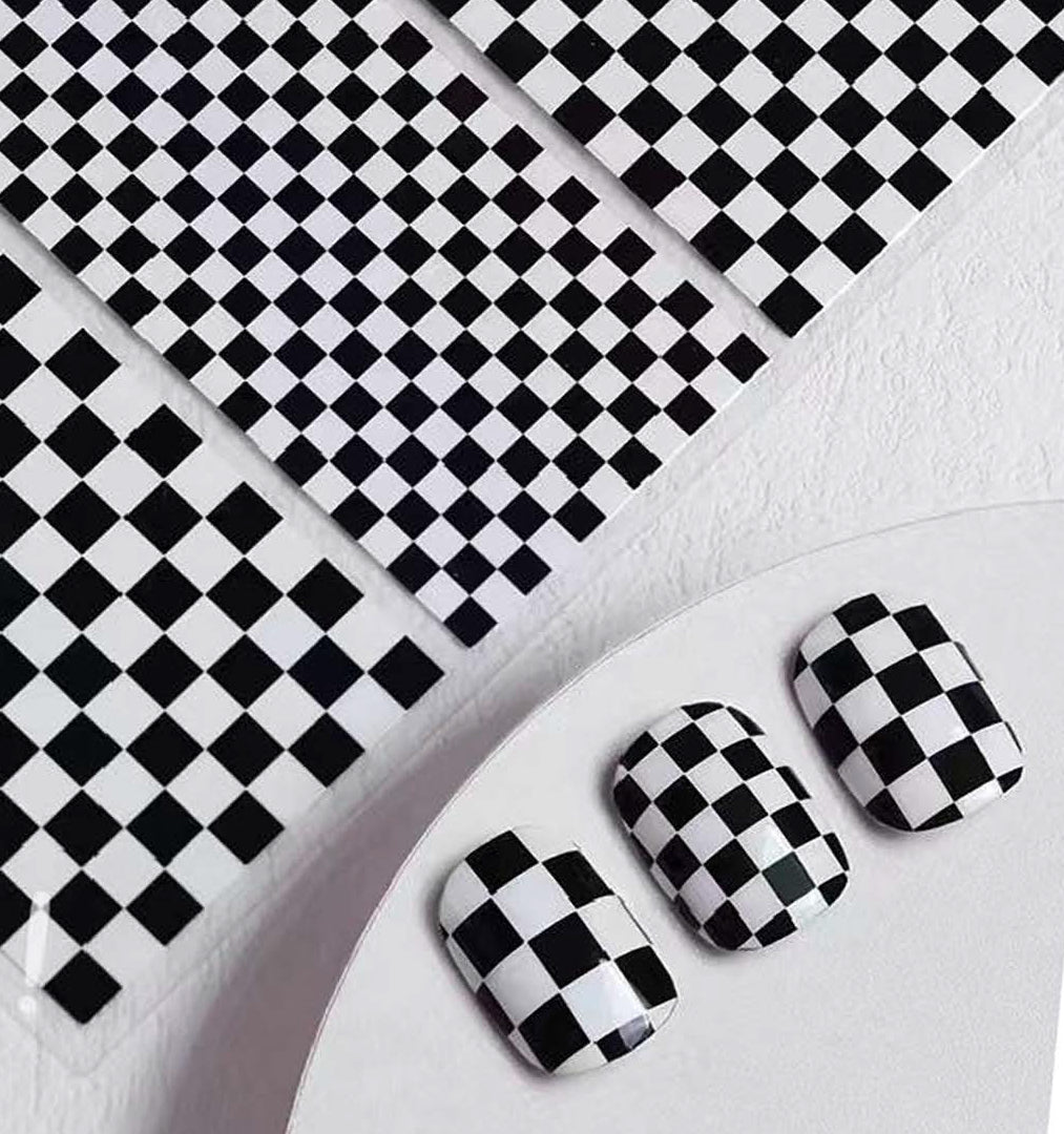 CHECKER PRINT STICKER- Buy 2 free 2