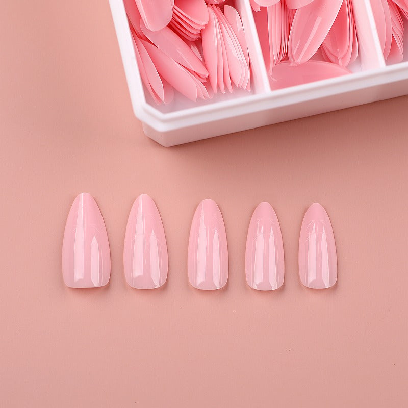 PRO QX TIPS- MEDIUM ALMOND-SAKURA PETALS-750 PCS- HALF MATTE- 15 SIZES - PRO GUIDE LINES- BUY 3 FREE 1 Copy