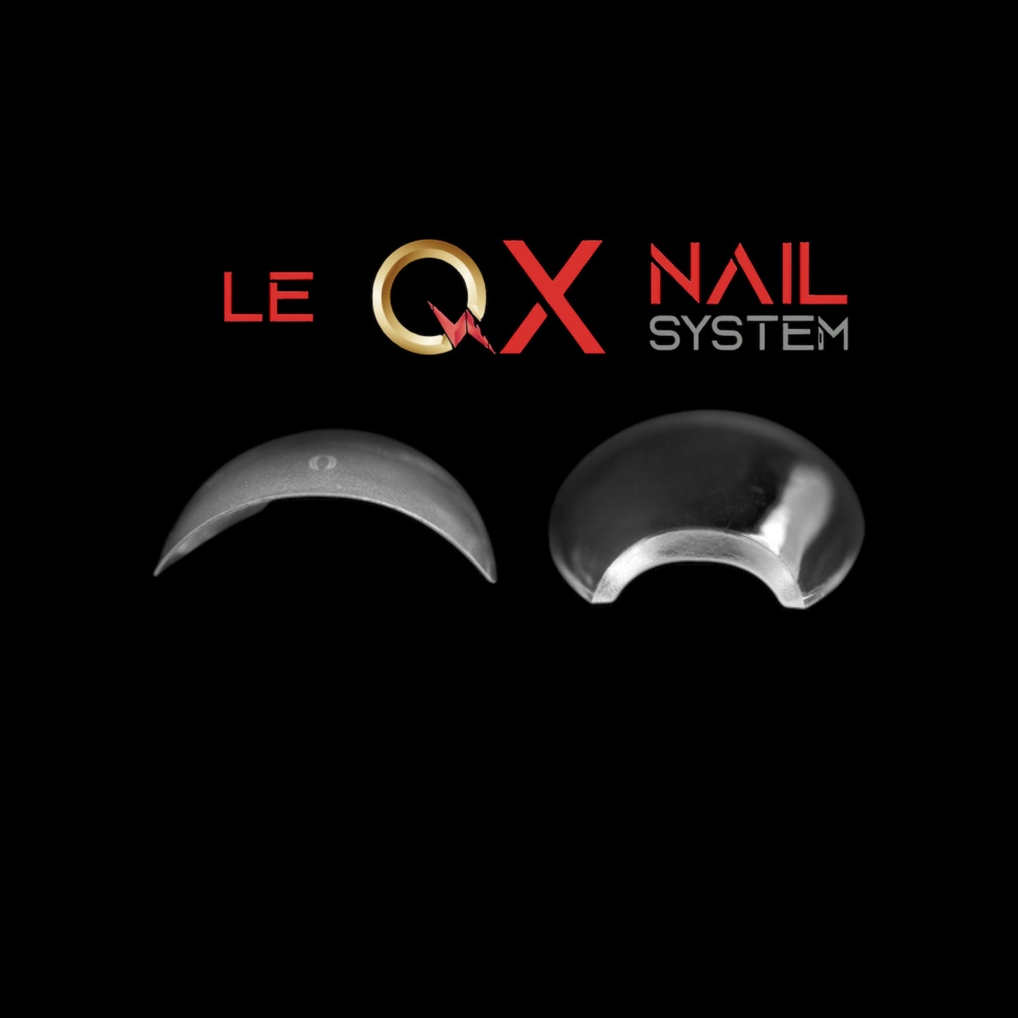 QX SOFT GEL TIPS - MEDIUM TAPERED SLEEK COFFIN  - CLEAR - Full Coverage/ Pre-file Clear. Buy 3 FREE 1