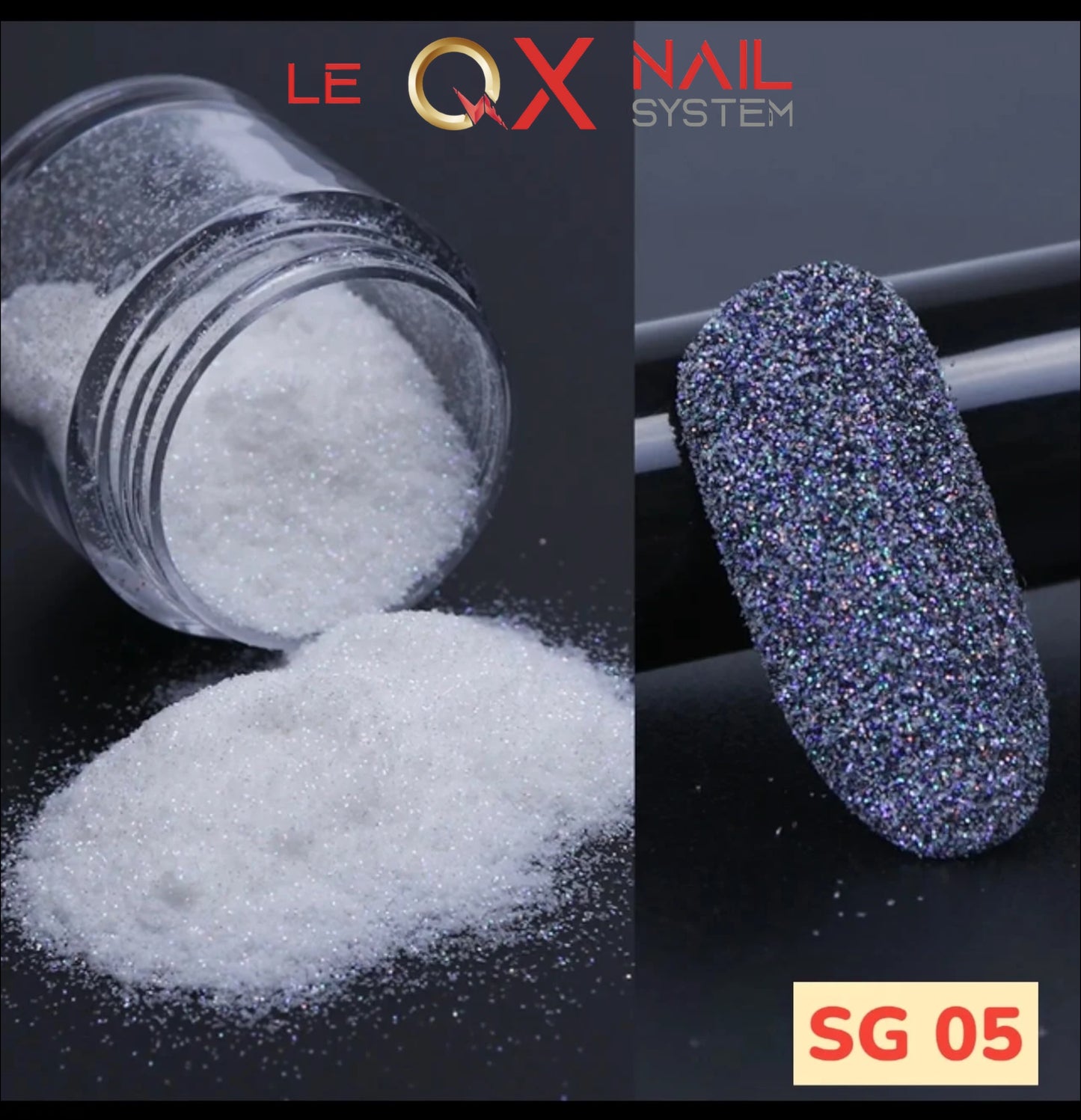 Shimmer White Rainbow Glitter