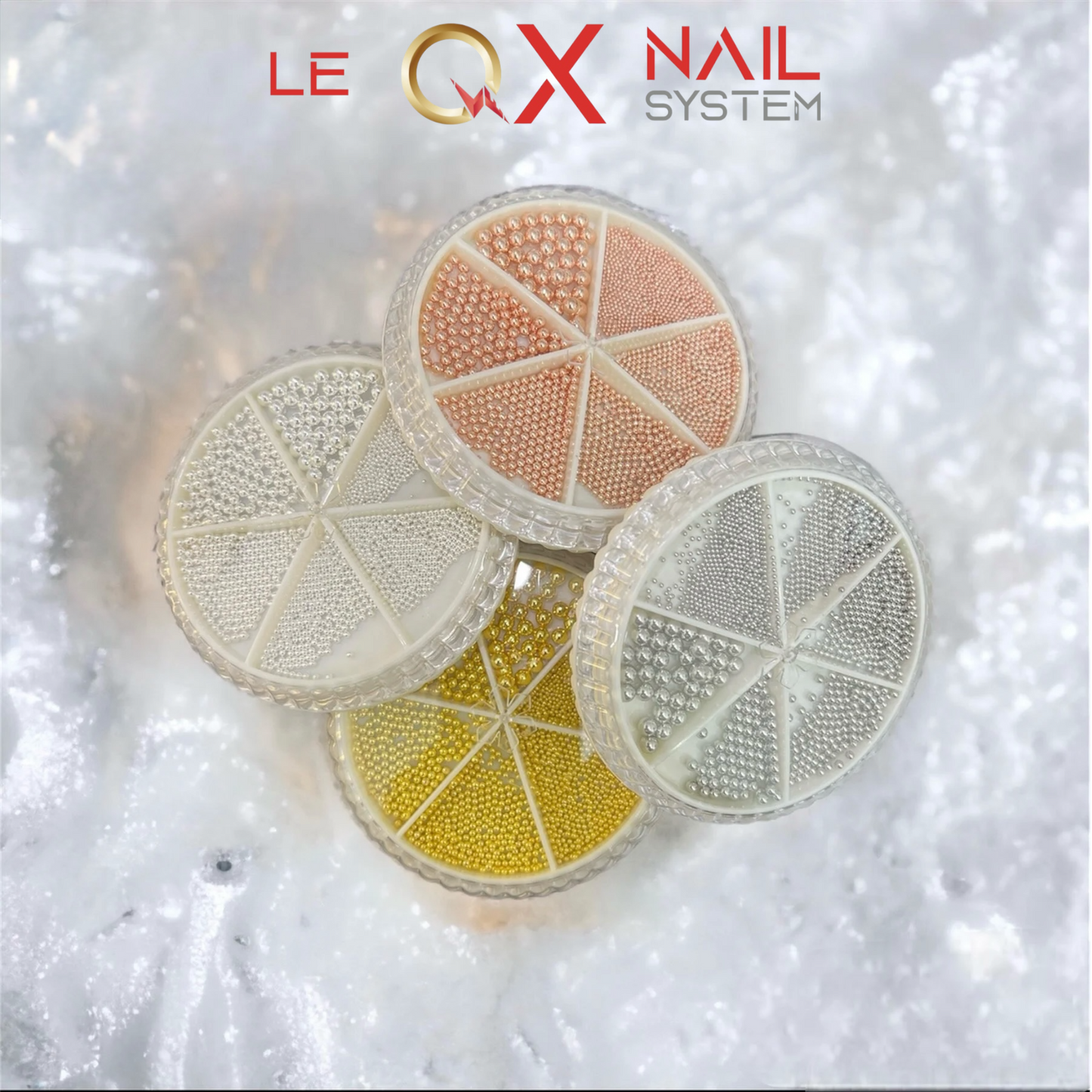 3D Stainless Steel Mini Ball Nail Beads