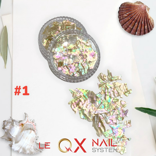 Abalone Flakes Pearlescent Shell Slices