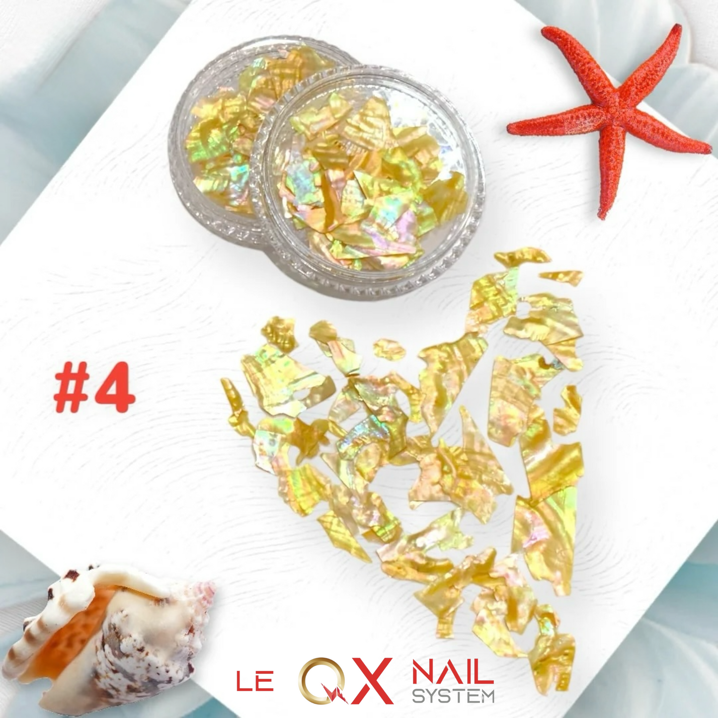 Abalone Flakes Pearlescent Shell Slices