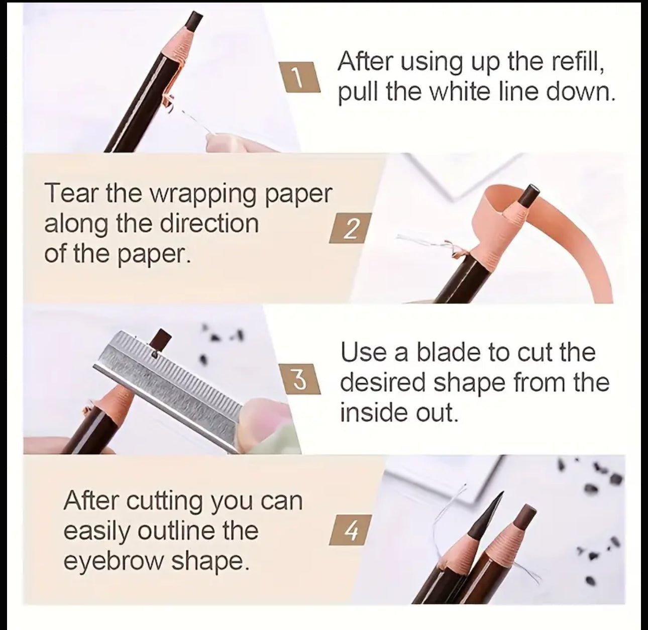 BROW PENCIL- DARK BROWN
