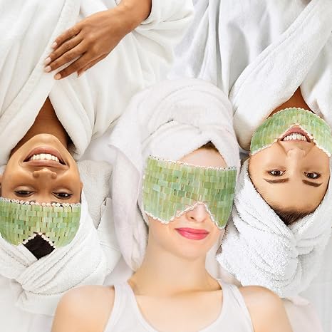 JADE Mask-Large Facial Cooling Mask with 100% Real Jade for Hot & Cold Therapy