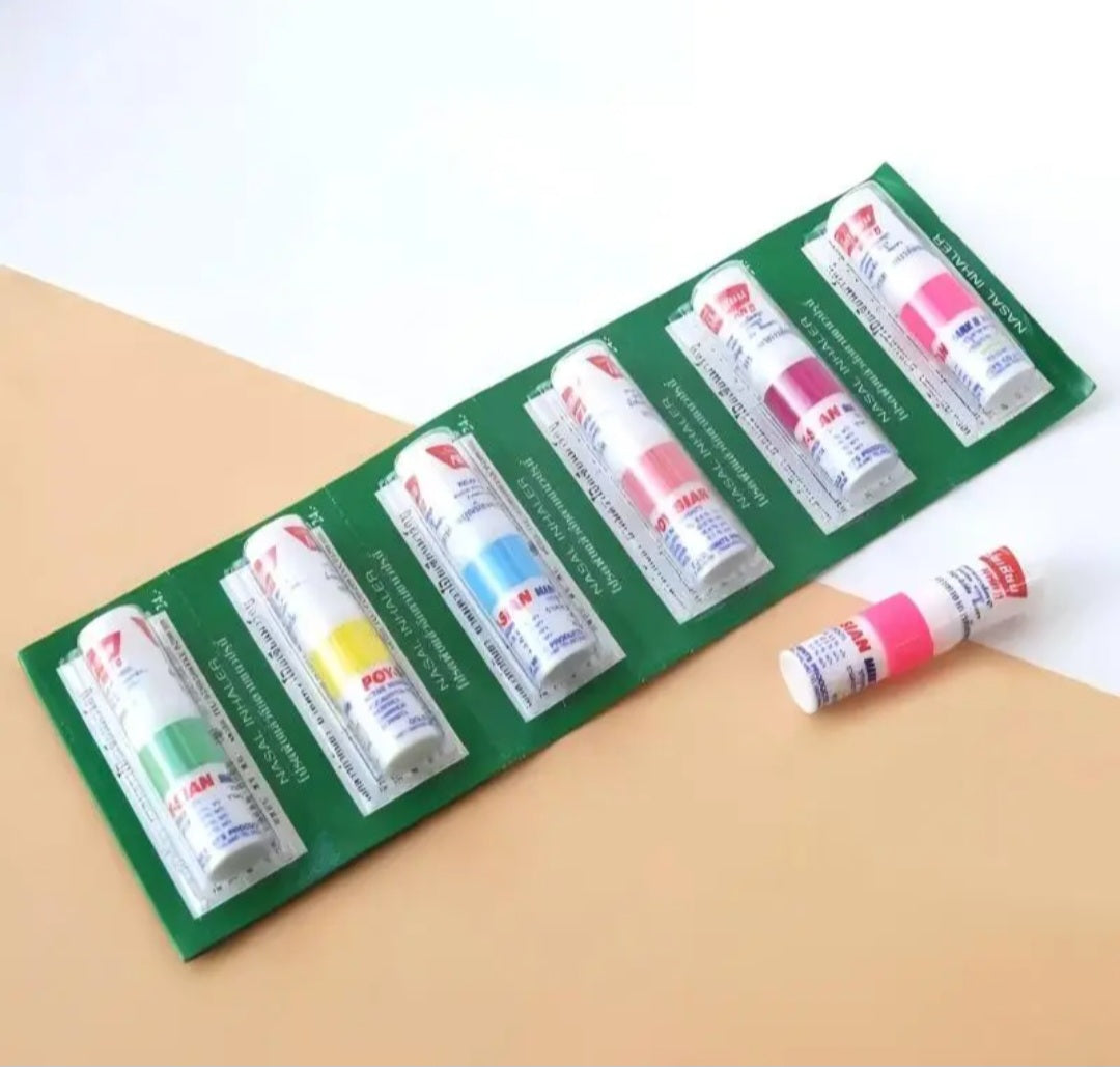 Poy-Sian Mark II Thai Herbal Nasal Inhaler- Random Color
